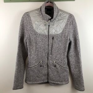 Koppen Gray Heathered Quilted Jacket